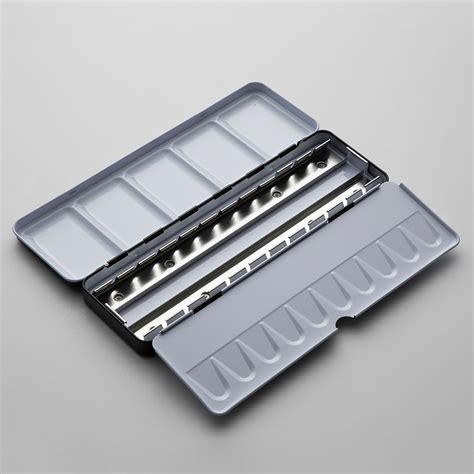 metal watercolor palette box|watercolor palettes metal folding.